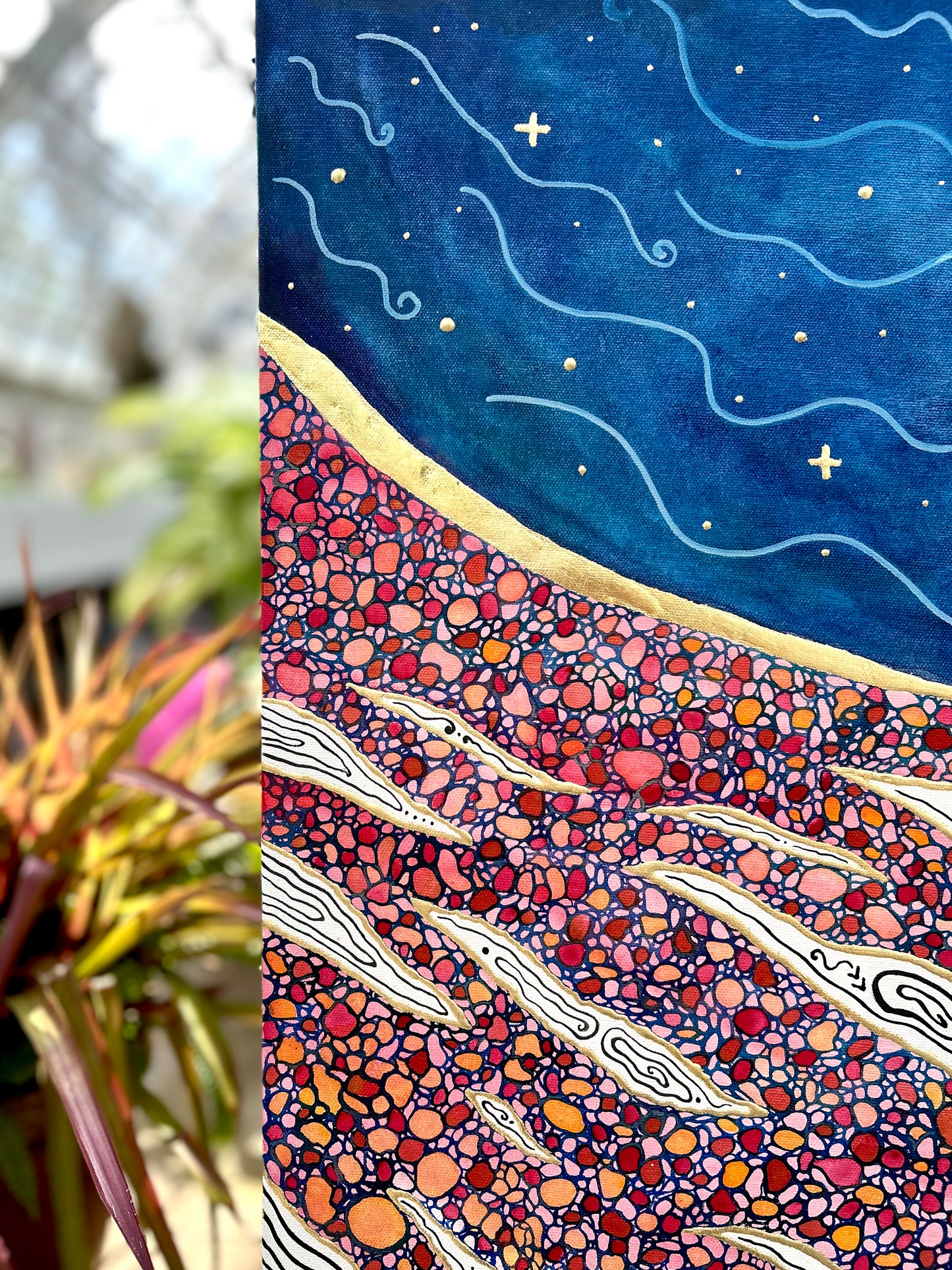'Mosaic of Mutual Dreams' - Original 24x30 Painting on Canvas