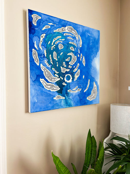'Land / Break' - Original 24x24 Painting