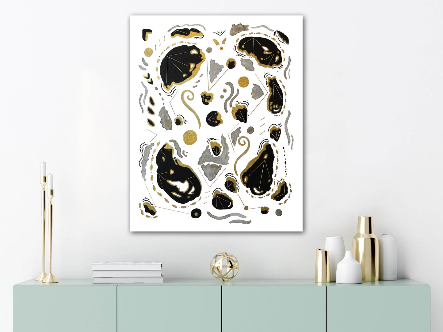 Delta Onyx No. 2 - Embellished Fine Art Print - Signed By The Artist