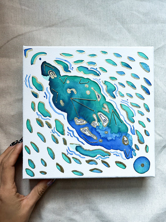 'Guanabana' Original 8x8 Painting