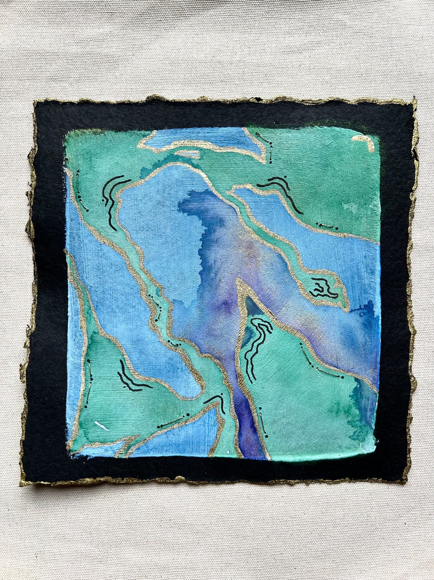 "SF:E No. 3" Original 8x8 Painting