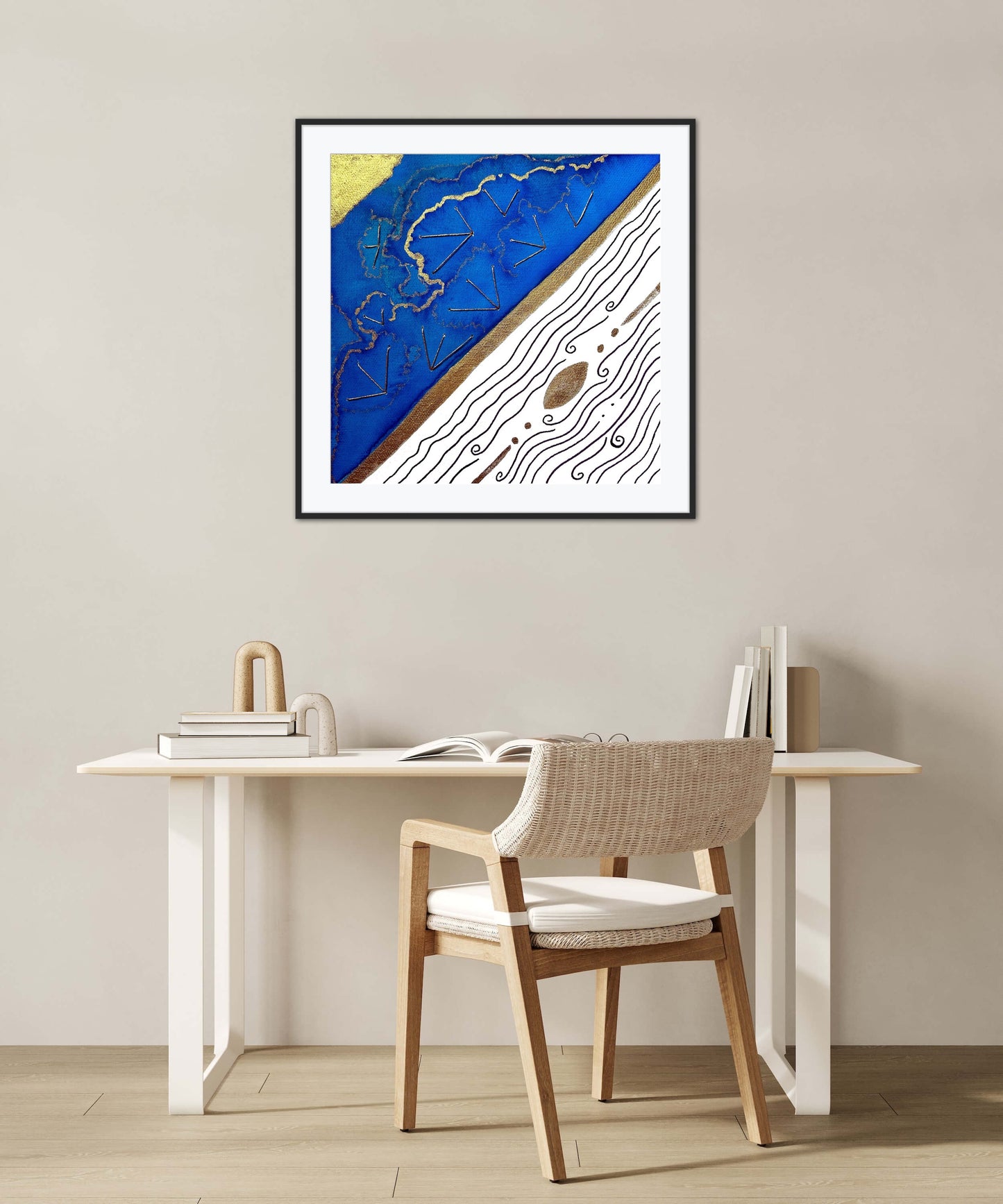 'Sea Sky' Embellished Art Print - Signed By the Artist - Limited Edition