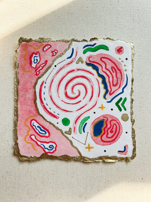 "Island of Things No. 3", 4x4 Original Painting