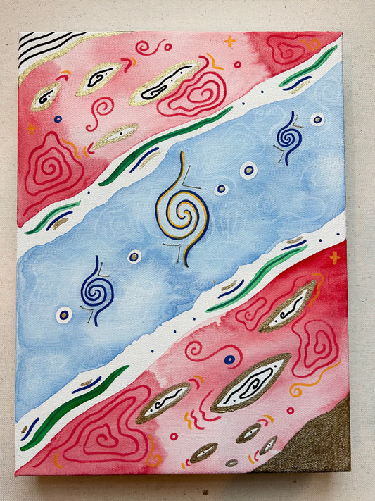 "Hurakan" - 9x12 Original Painting (Island of Things Collection)