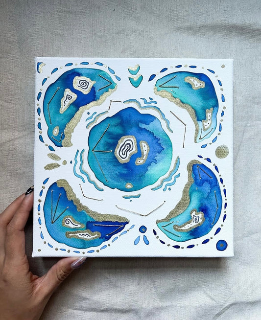 'Sand Magic No.2' - Original 8x8 Painting