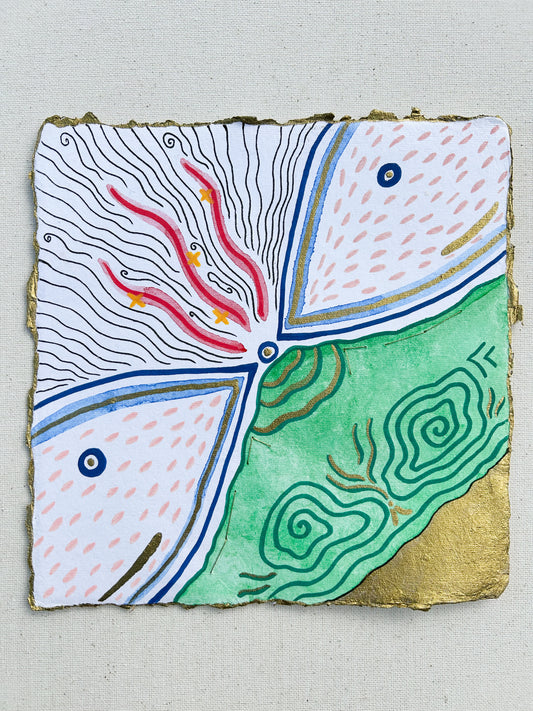 'Eternal Love for Mountains' - Original 8x8 Painting