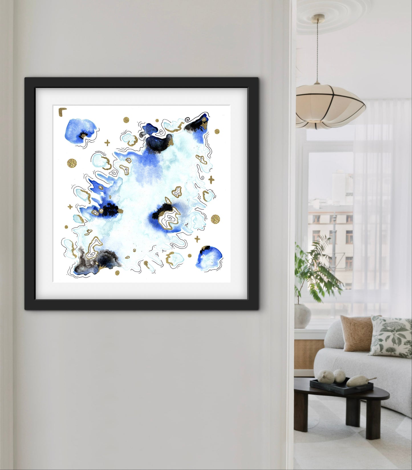'Blue Burst No.2' - Limited Edition Fine Art Print - Signed by the Artist
