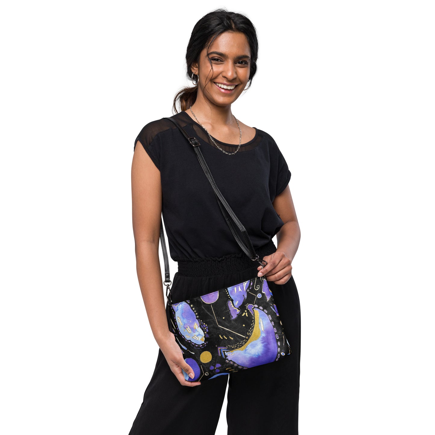 Cosmic Ocean (Dark) Crossbody Bag