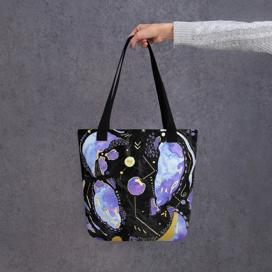 Cosmic Ocean Tote Bag (Dark)