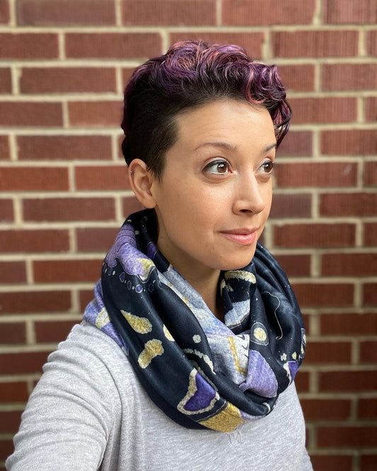 Cosmic Ocean Dark Infinity Scarf