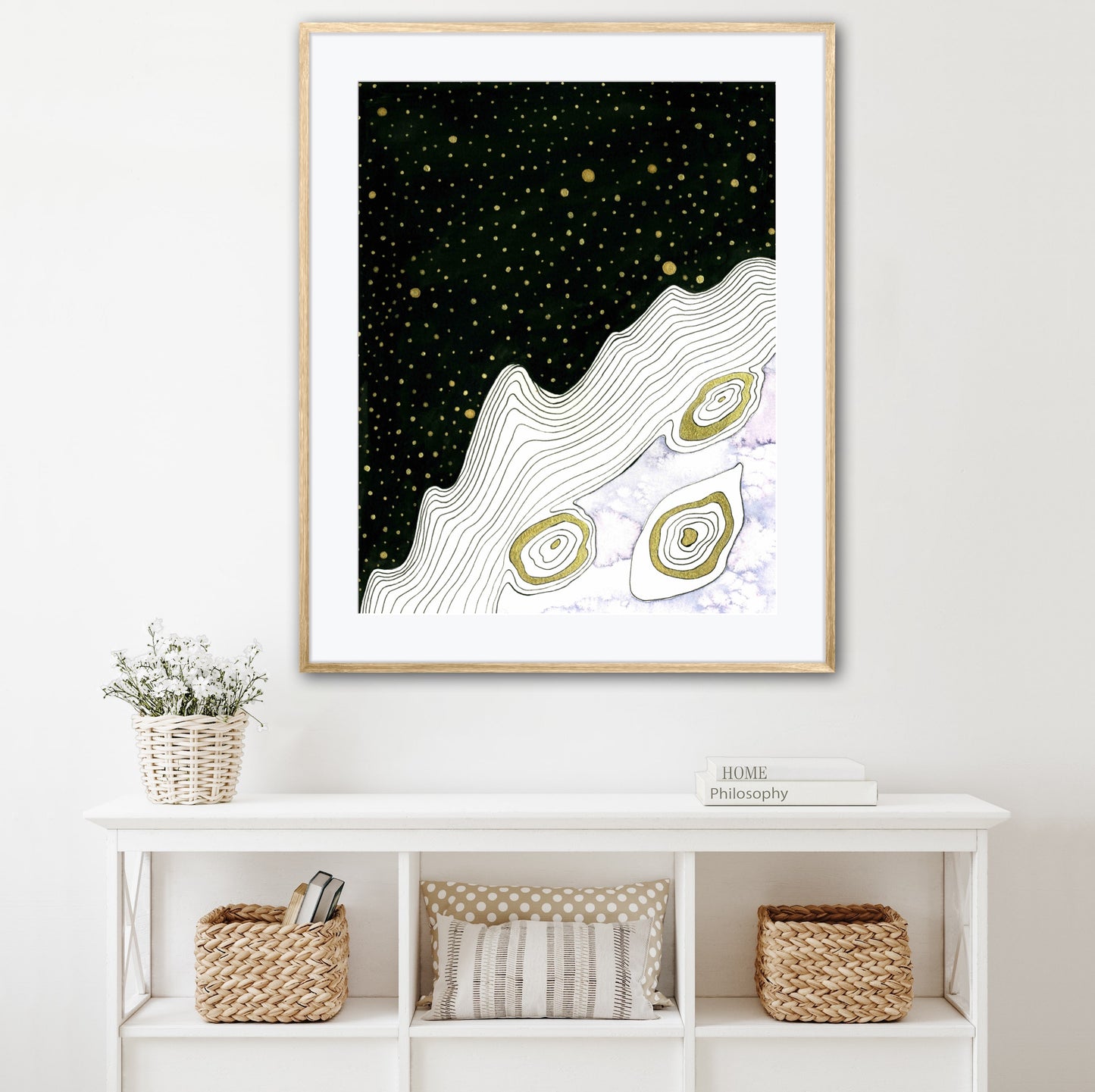 Interstellar Abstract Embellished Fine Art Print - Signed By The Artist